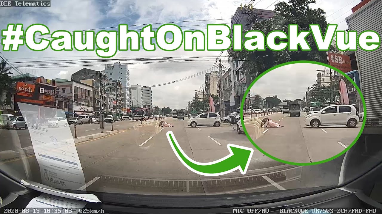 A-Buddhist-Nun-Hit-By-An-Oncoming-Car-CaughtOnBlackVue