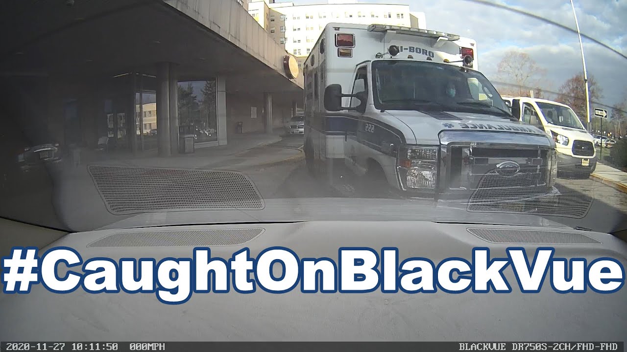 Ambulance-Hits-Parked-Car-CaughtOnBlackVue