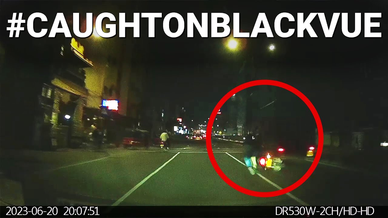 Biker-Loses-Balance-Front-Of-A-Car-CaughtOnBlackVue