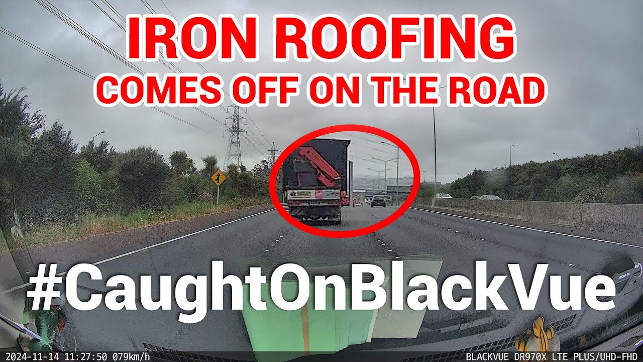 BlackVue-Dash-Cam-Captures-Dangerous-Roofing-Iron-Incident-on-New-Zealand-Highway-CaughtOnBlackVue
