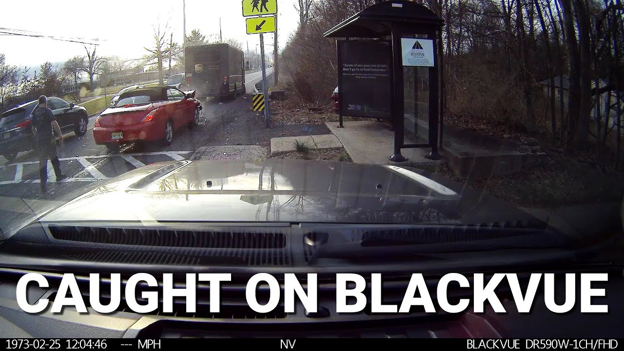 Car-Crashes-Into-A-UPS-Truck-CaughtOnBlackVue