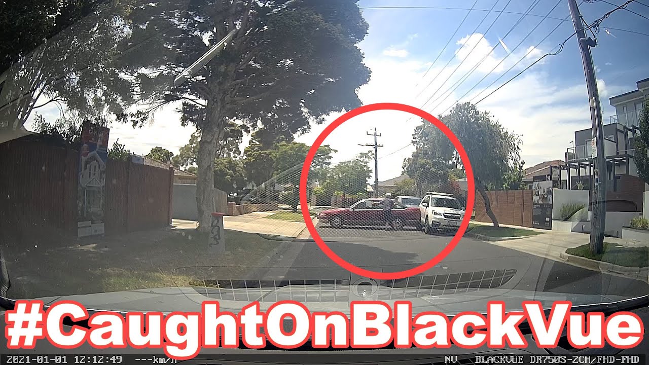 Car-Rolls-Down-A-Driveway-Hits-Another-Vehicle-CaughtOnBlackVue