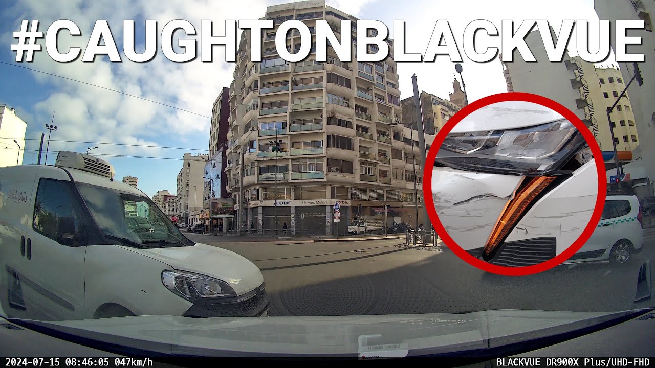 Delivery-Van-Causes-Intersection-Crash-CaughtOnBlackVue