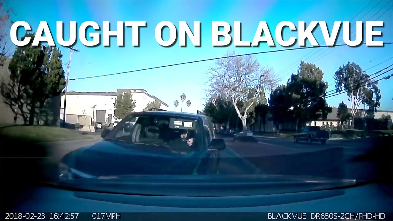 Hit-From-Behind-By-A-Driver-Distracted-By-Her-Phone-CaughtOnBlackVue