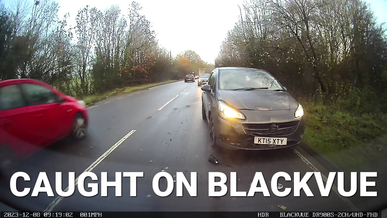 Rear-ended-While-Waiting-At-A-Roundabout-CaughtOnBlackVue