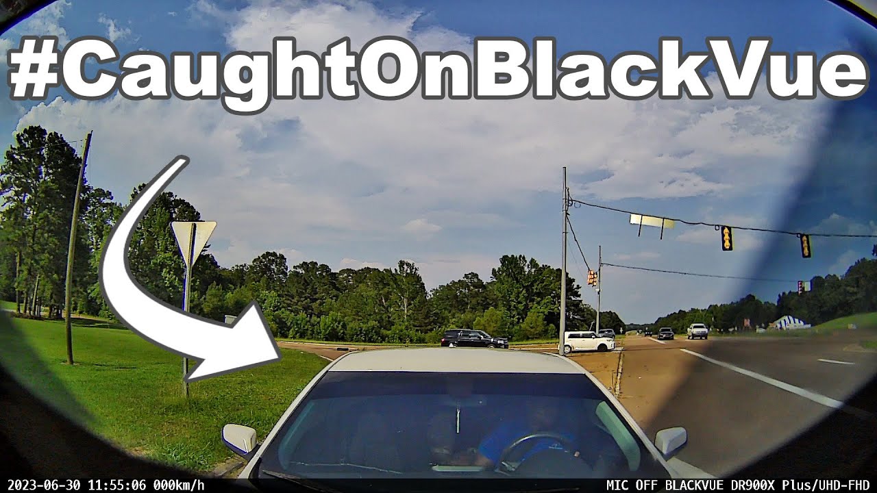 Rear-ended-at-an-intersection-CaughtOnBlackVue