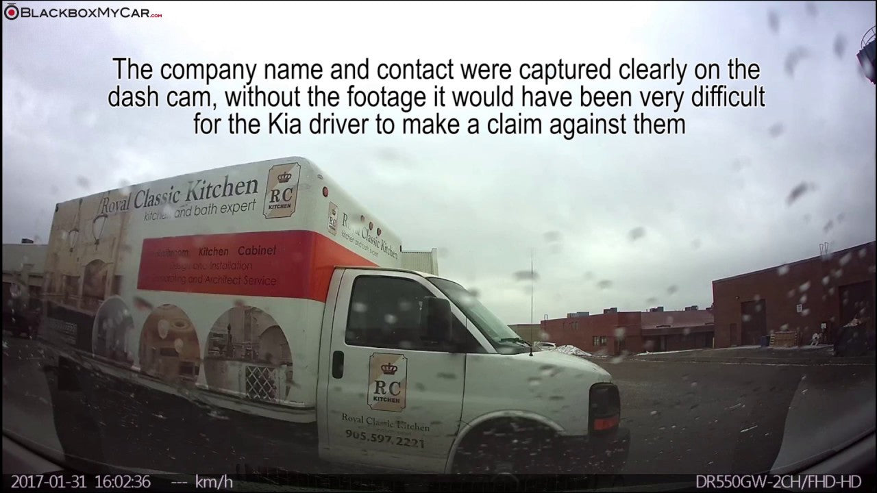 SAVAGE-Hit-Run-by-a-Company-Truck-Caught-on-a-Dash-Cam-BlackboxMyCar