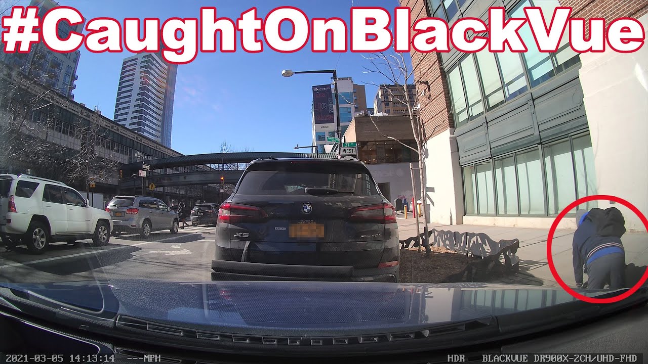 Side-Mirror-Glass-Theft-CaughtOnBlackvue-in-Parking-Mode
