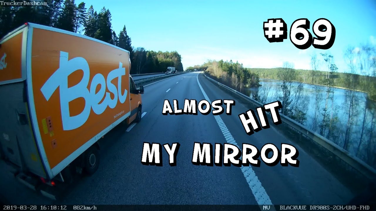 Trucker-Dashcam-69-Almost-hit-my-mirror-Fun-Hockey-and-followers-