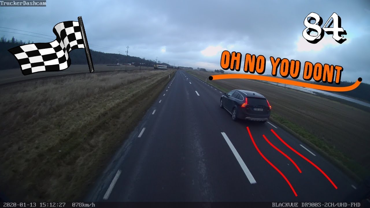 Trucker-Dashcam-84-The-Race-is-On-Truck-vs.-Car