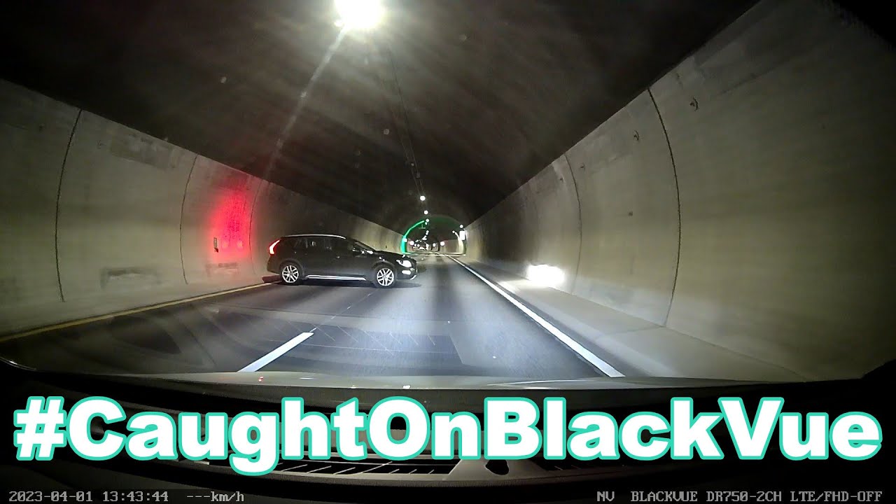 U-turn-In-A-Tunnel-With-Speeding-Cars-CaughtOnBlackVue
