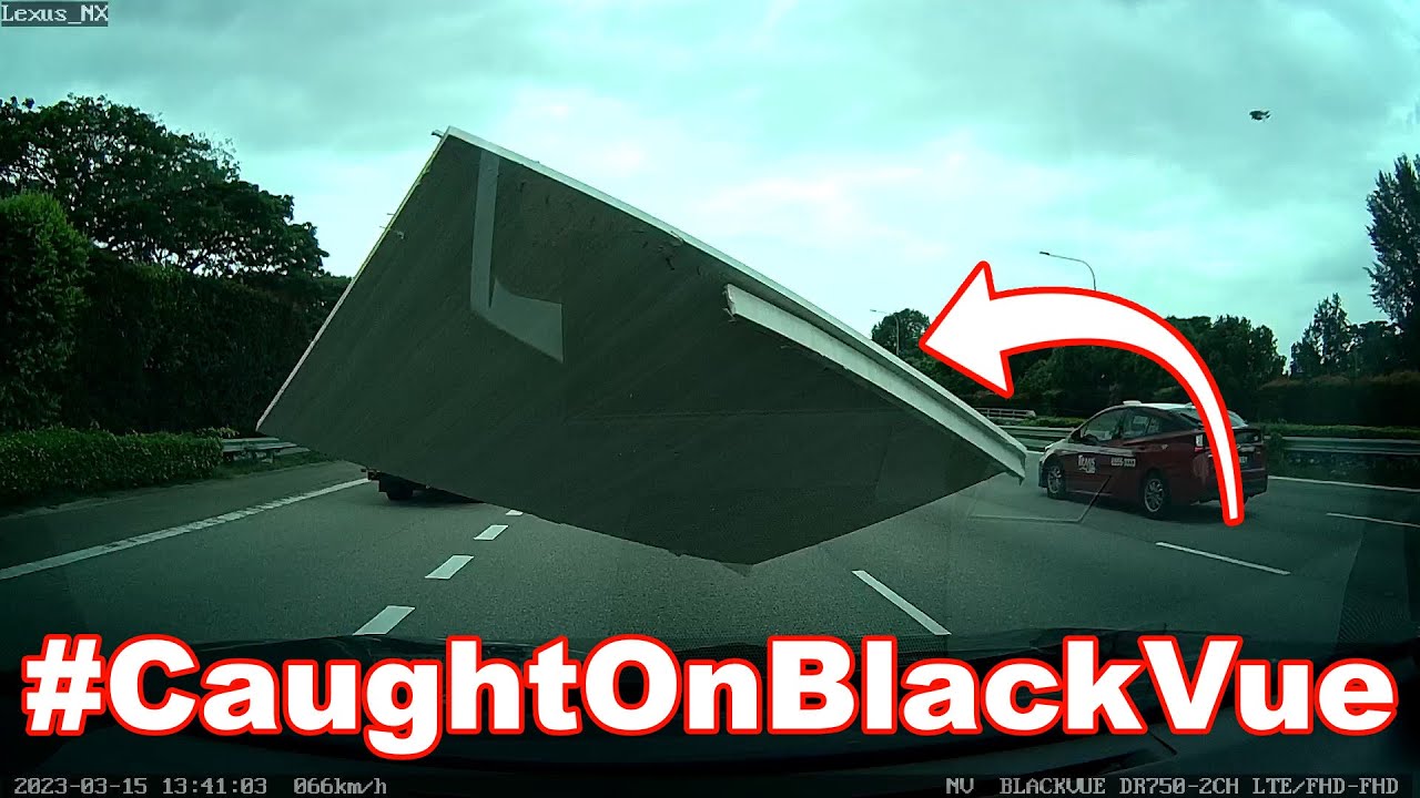 Unsecured-Wooden-Plank-Flews-Off-Truck-Hits-Another-Car-CaughtOnBlackVue