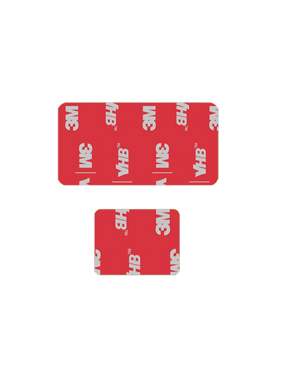 Double-sided tape for the mounting brackets