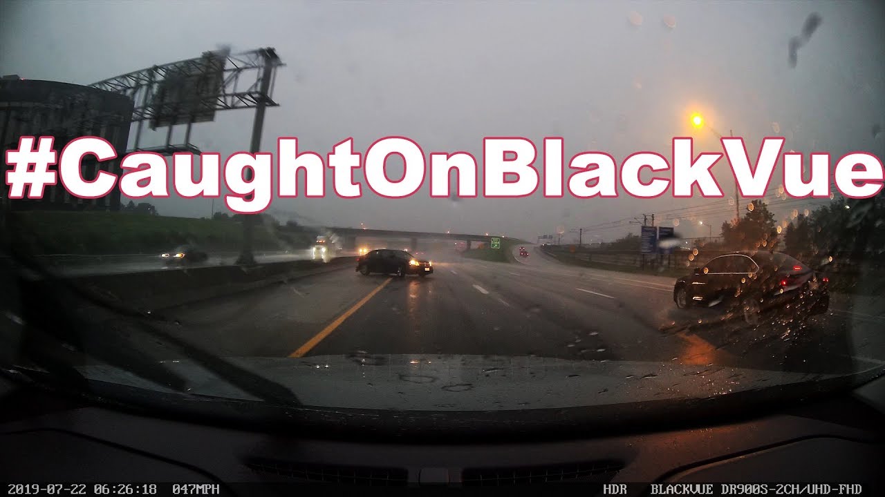 Car Spinning On A Highway #CaughtOnBlackVue