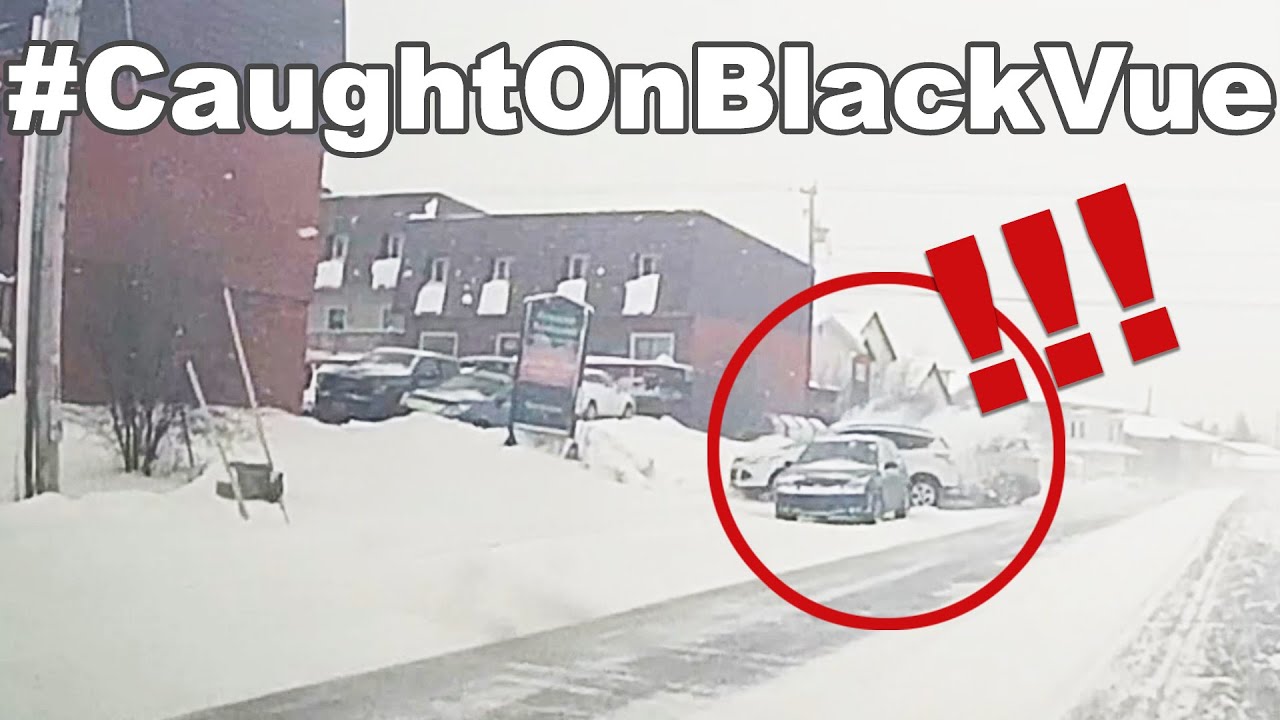 Crash On A Snowy Road #CaughtOnBlackVue