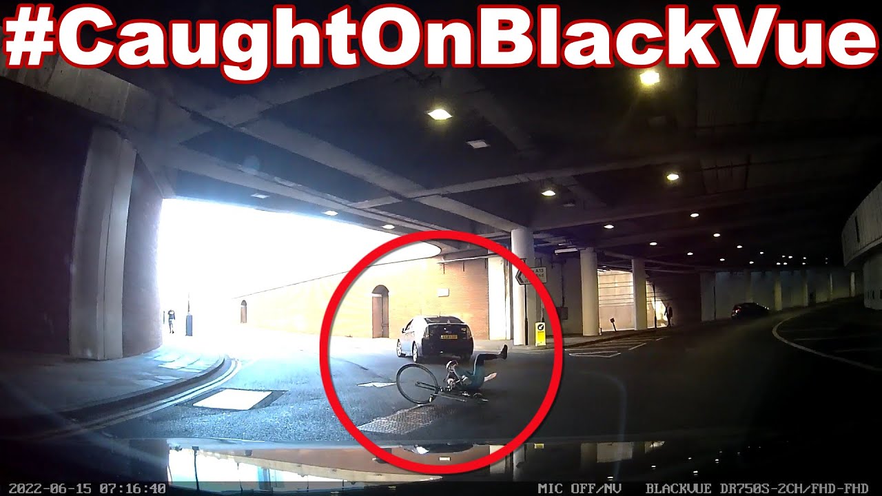 Fahrer fährt Radfahrer an und rast davon?! #CaughtOnBlackVue