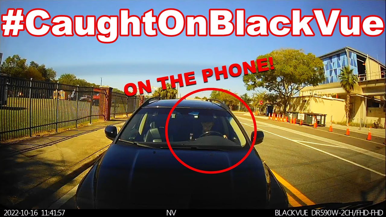 Distracted Driver Causes Rear-end Accident #CaughtOnBlackVue