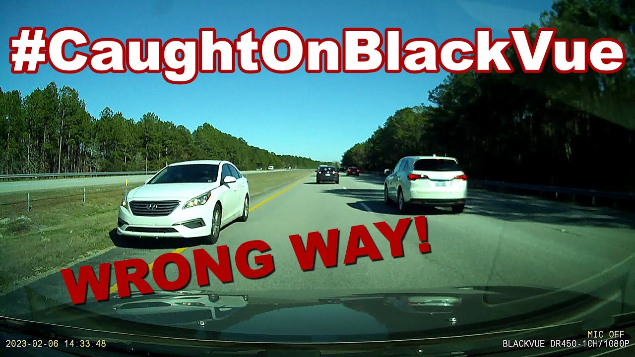 Verdächtiges Fahren auf der falschen Seite der Autobahn bei 135 MPH #CaughtOnBlackVue