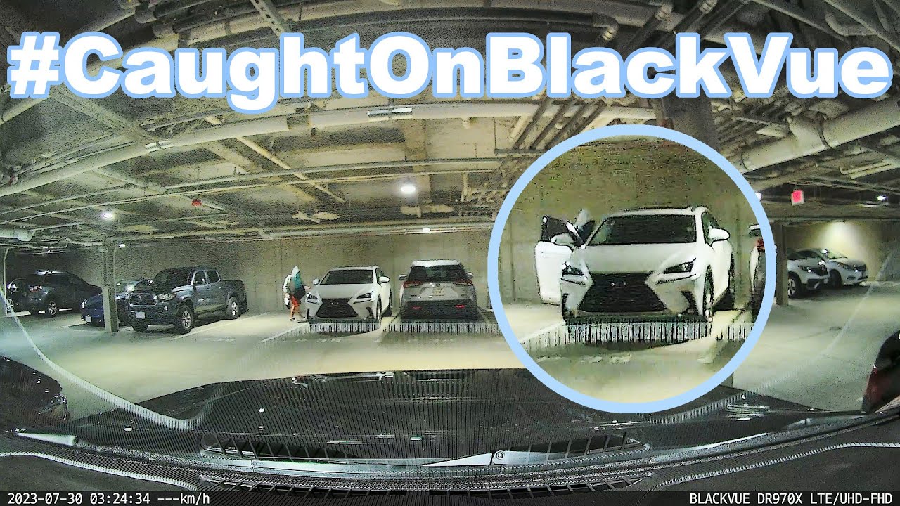 Man Breaks Into Multiple Vehicles In Parking Garage #CaughtOnBlackVue