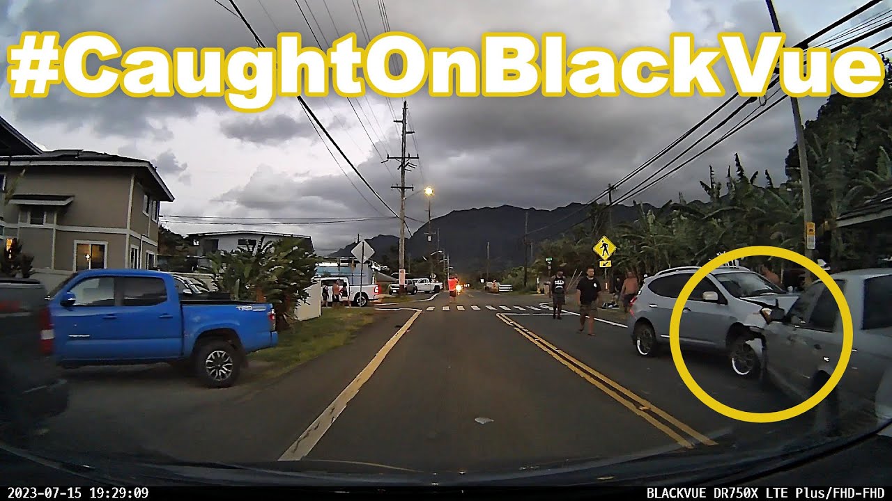 Three-Car Collision #CaughtOnBlackVue